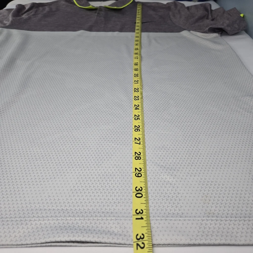 Nike Golf Polo‎ Mens XL Dri Fit Gray Short Sleeve Shirt